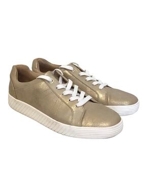 SOUL 8 Naturalizer Neela Lace-Up Women's Metallic Gold Sneakers